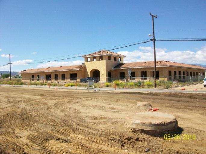 A plot of land that has been prepared for construction.