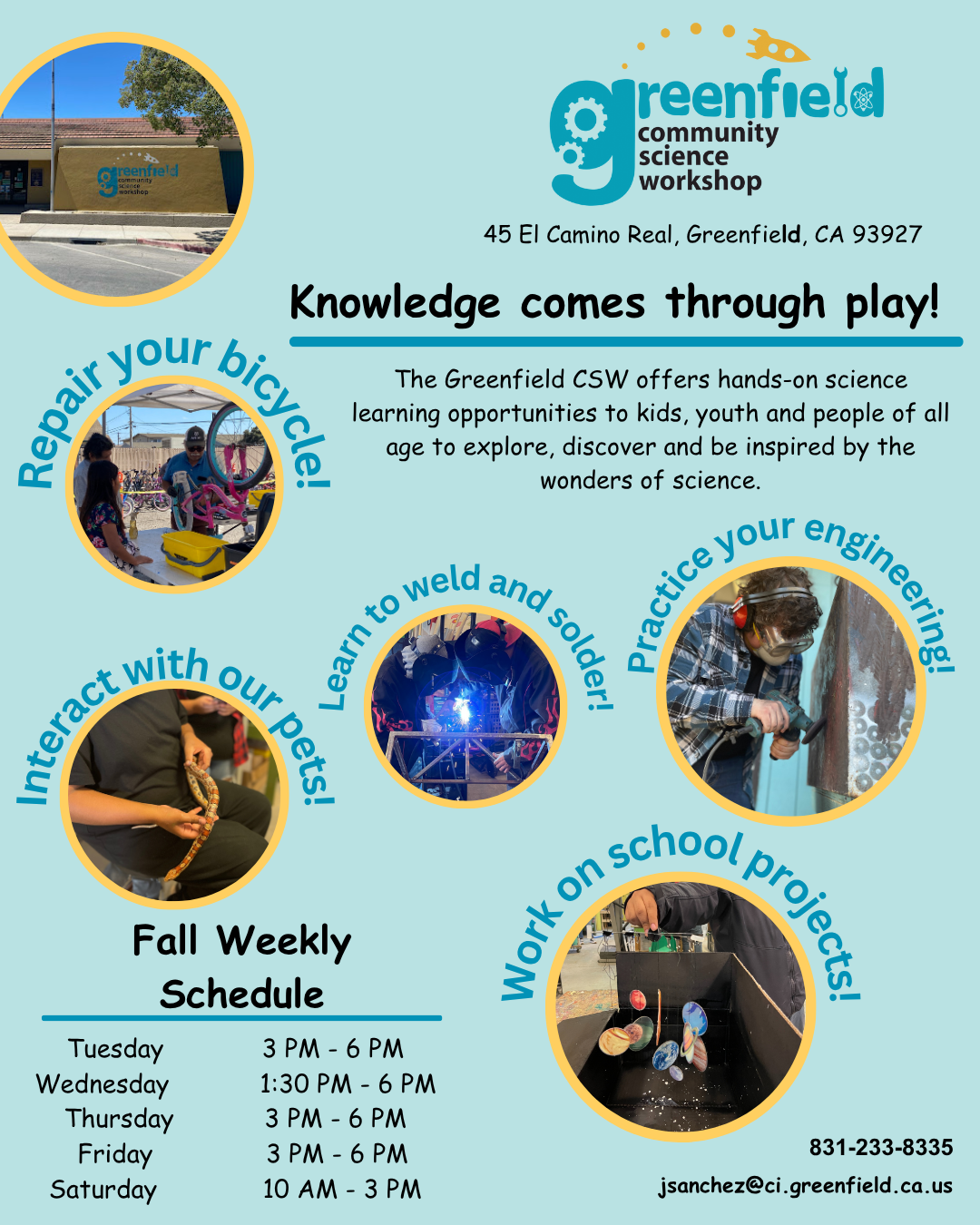 English Weekly Schedule