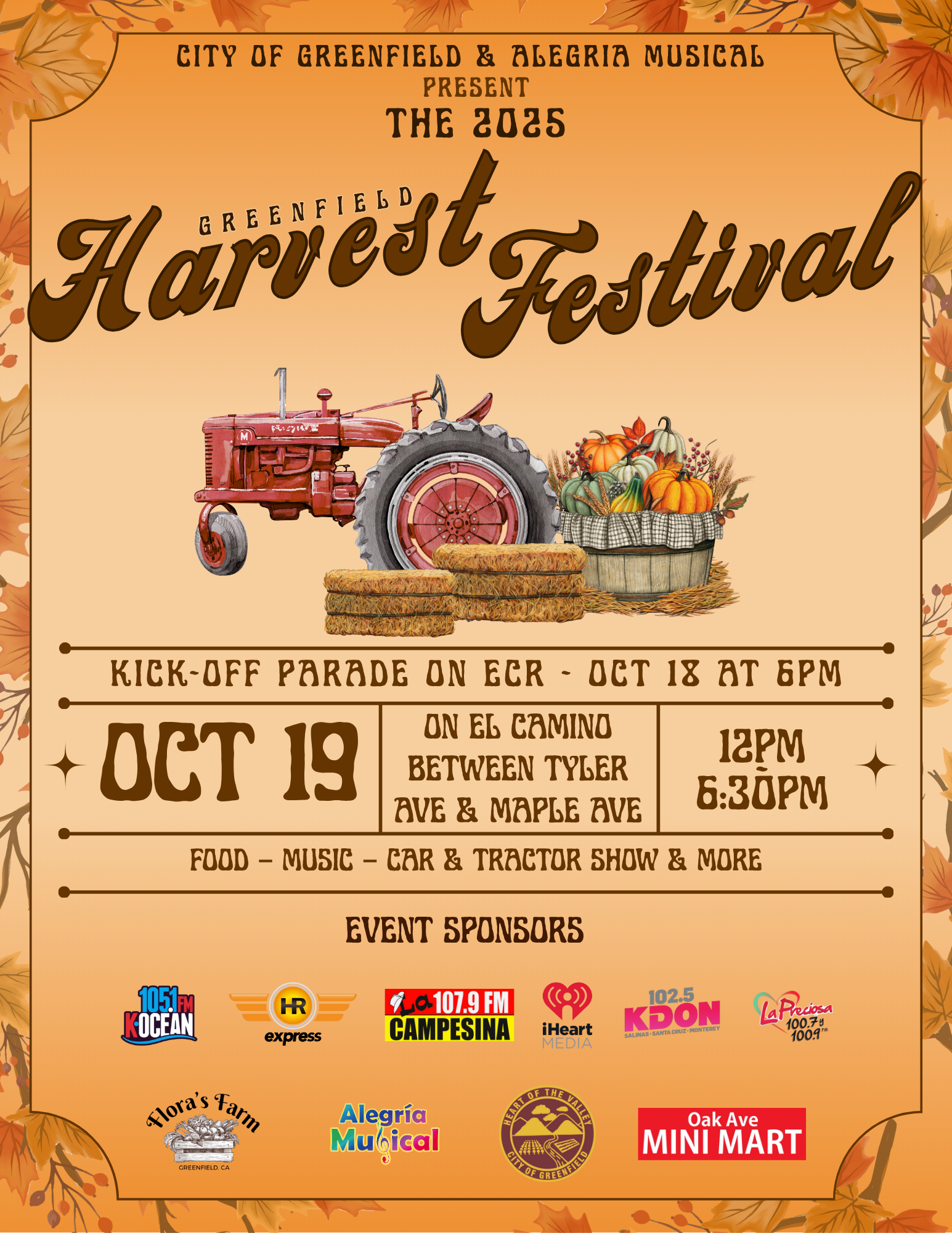 Harvest Festival 2025 English Flyer